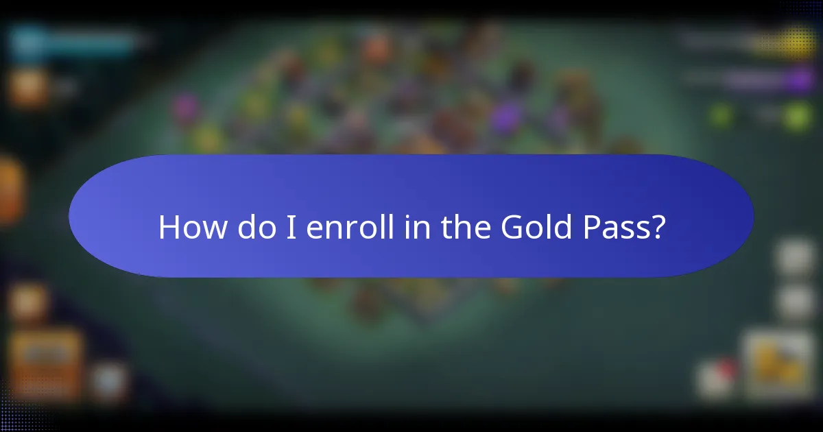How do I enroll in the Gold Pass?