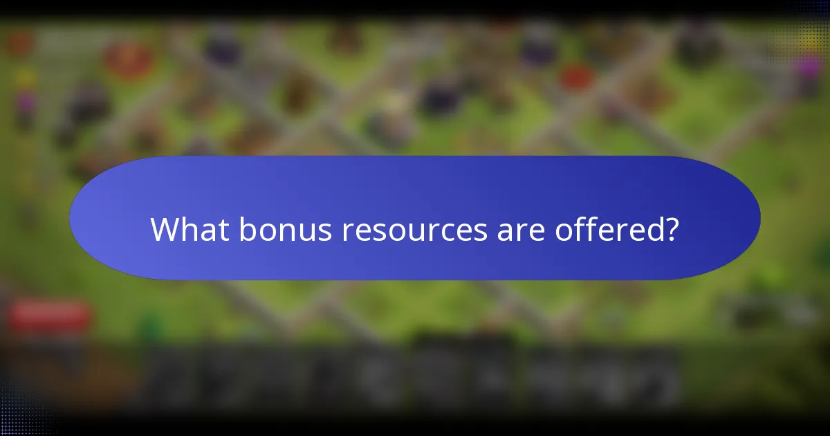 What bonus resources are offered?