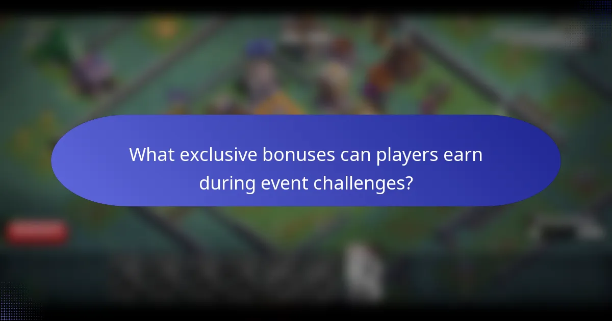 What exclusive bonuses can players earn during event challenges?