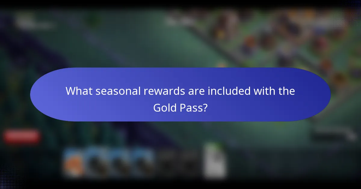 What seasonal rewards are included with the Gold Pass?