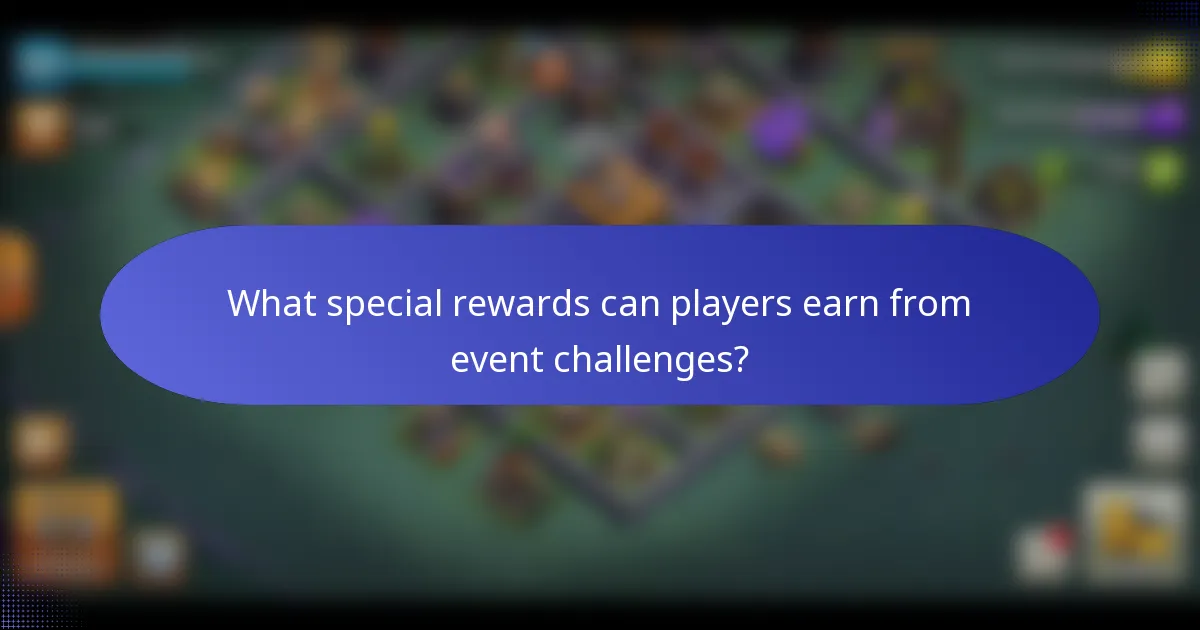 What special rewards can players earn from event challenges?