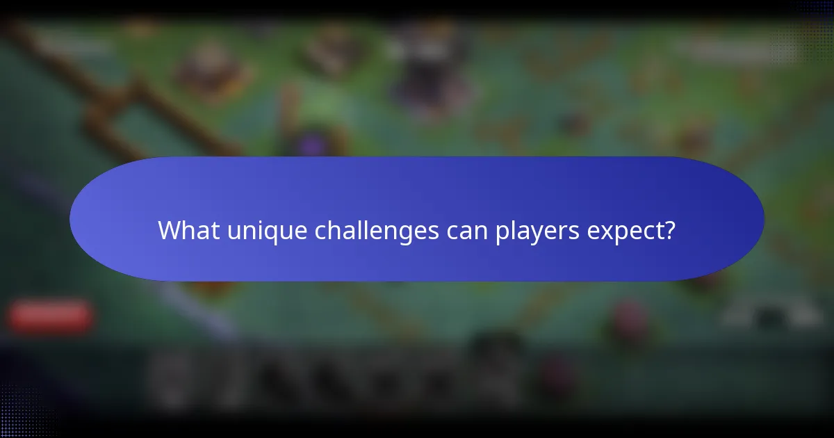 What unique challenges can players expect?